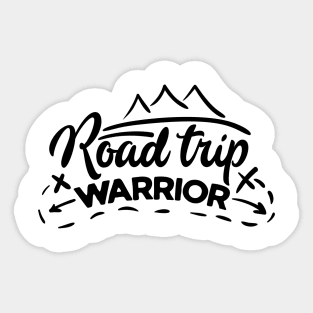 Road Trip Warrior Sticker